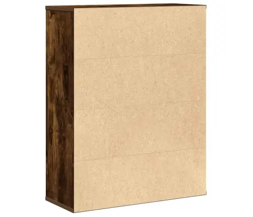 Grāmatu Plaukts, Ozola Krāsa, 60X24X76,5 Cm, Inženierijas Koks Vidaxl