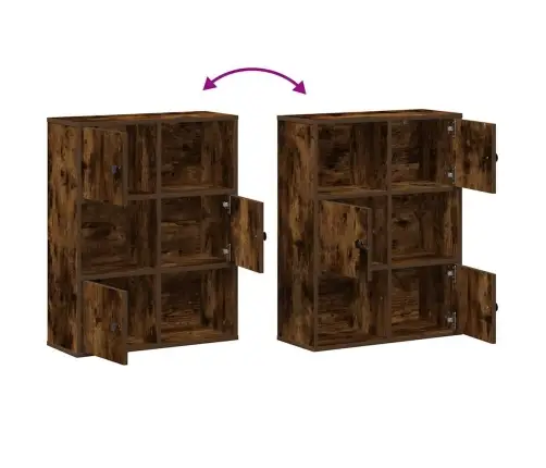 Grāmatu Plaukts, Ozola Krāsa, 60X24X76,5 Cm, Inženierijas Koks Vidaxl