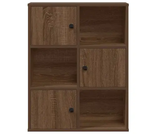 Grāmatu Plaukts, Brūna Ozola, 60X24X76,5 Cm, Inženierijas Koks Vidaxl