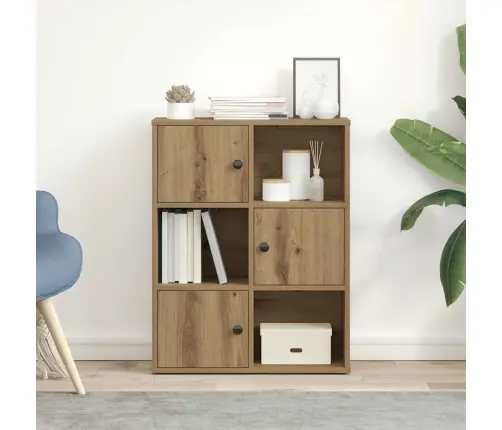 Knygų Spinta, Artisano Ąžuolo, 60X24X76,5cm Apdirbta Mediena