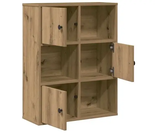 Knygų Spinta, Artisano Ąžuolo, 60X24X76,5cm Apdirbta Mediena