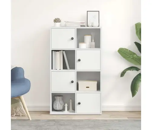 Grāmatu Plaukts, Balts, 60X24X101,5 Cm, Inženierijas Koks Vidaxl