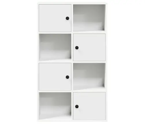 Grāmatu Plaukts, Balts, 60X24X101,5 Cm, Inženierijas Koks Vidaxl