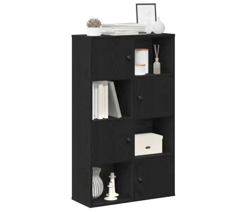 Grāmatu Plaukts, Melns Ozols, 60X24X101,5 Cm, Inženierijas Koks Vidaxl