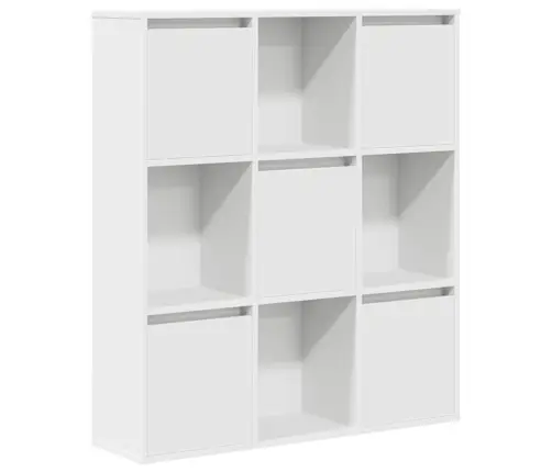 Knygų Spinta, Baltos Spalvos, 89X24X101,5cm Apdirbta Mediena