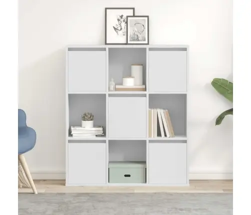 Knygų Spinta, Baltos Spalvos, 89X24X101,5cm Apdirbta Mediena