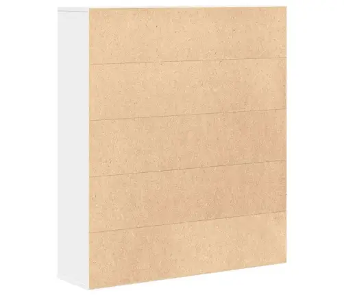 Knygų Spinta, Baltos Spalvos, 89X24X101,5cm Apdirbta Mediena