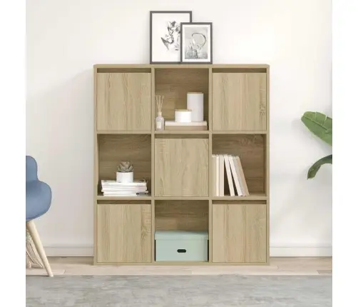 Grāmatu Plaukts, Ozola Krāsa, 89X24X101,5 Cm, Inženierijas Koks Vidaxl