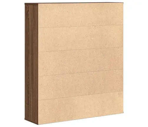 Raamatualus, Pruun Tamm, 89X24X101,5 cm Tehispuit