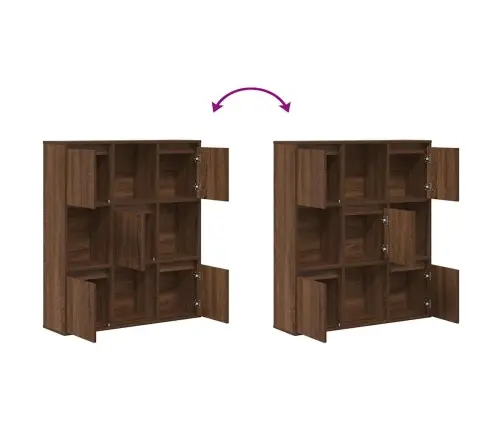 Raamatualus, Pruun Tamm, 89X24X101,5 cm Tehispuit