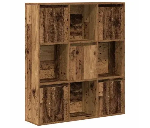 Grāmatu Plaukts, Veca Koka, 89X24X101,5 Cm, Inženierijas Koks Vidaxl