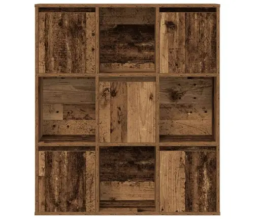 Grāmatu Plaukts, Veca Koka, 89X24X101,5 Cm, Inženierijas Koks Vidaxl