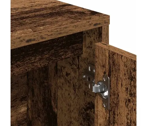 Grāmatu Plaukts, Veca Koka, 89X24X101,5 Cm, Inženierijas Koks Vidaxl