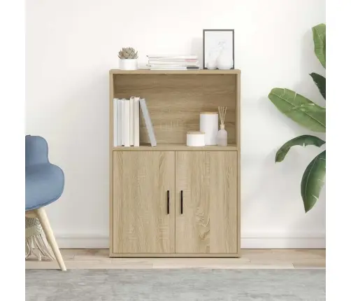 Grāmatu Plaukts, Ozola Krāsa, 60X24X85 Cm, Inženierijas Koks Vidaxl