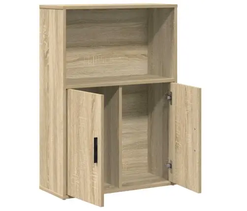 Grāmatu Plaukts, Ozola Krāsa, 60X24X85 Cm, Inženierijas Koks Vidaxl