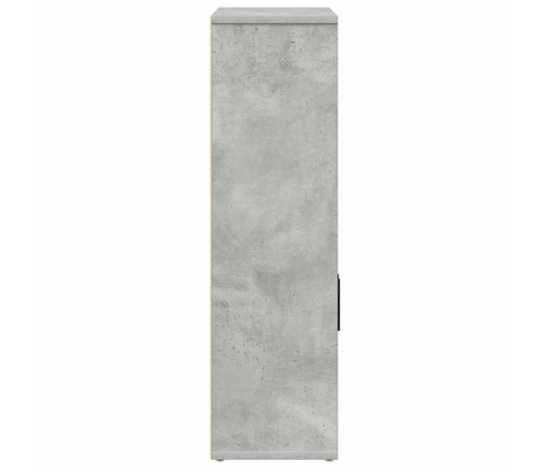 Grāmatu Plaukts, Betona Pelēks, 60X24X85 Cm, Inženierijas Koks Vidaxl