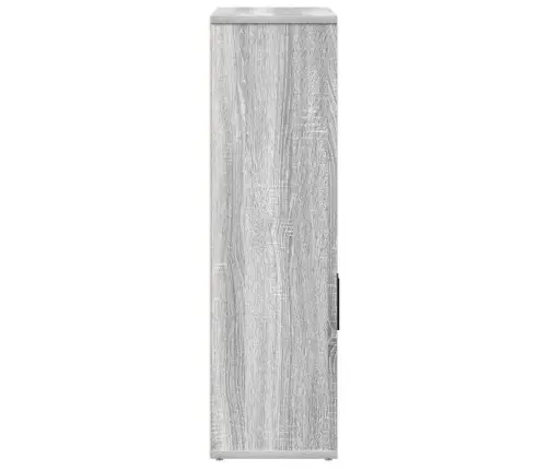 Grāmatu Plaukts, Pelēka Koka, 60X24X85 Cm, Inženierijas Koks Vidaxl