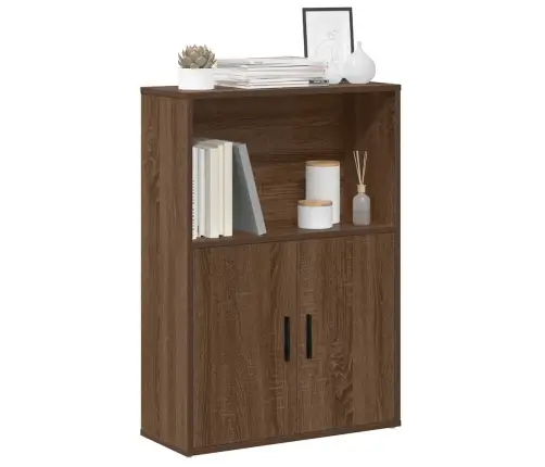 Raamatualus, Pruun Tamm, 60X24X85 cm Tehispuit