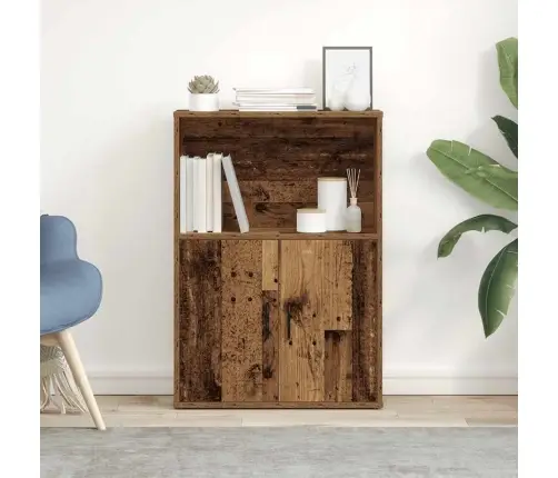 Grāmatu Plaukts, Veca Koka, 60X24X85 Cm, Inženierijas Koks Vidaxl