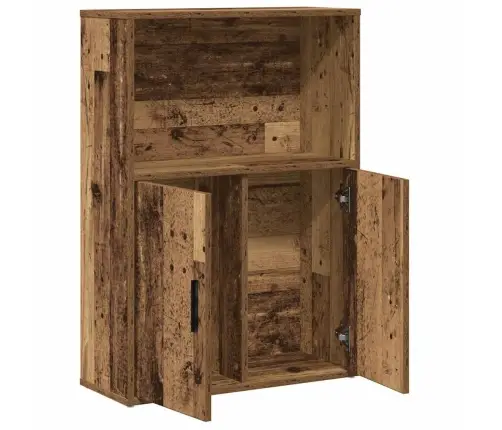 Grāmatu Plaukts, Veca Koka, 60X24X85 Cm, Inženierijas Koks Vidaxl