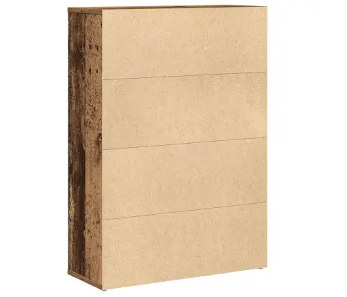 Grāmatu Plaukts, Veca Koka, 60X24X85 Cm, Inženierijas Koks Vidaxl