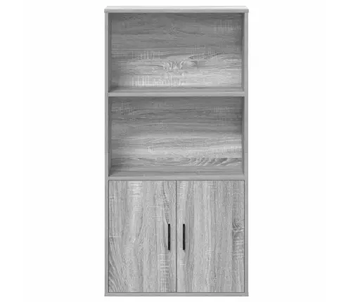 Grāmatu Plaukts, Pelēka Koka, 60X24X120 Cm, Inženierijas Koks Vidaxl