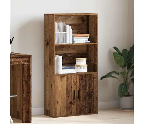 Knygų Spinta, Sendintos Medienos, 60X24X120cm Apdirbta Mediena