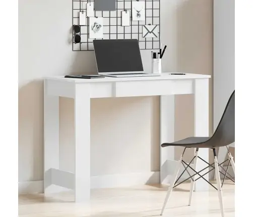 Kirjutuslaud Valge 100X45X75 Cm Engineered Wood