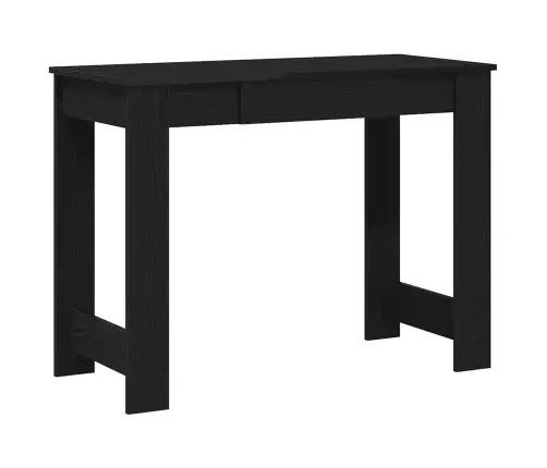 Rakstāmgalds, Melns, 100X45X75 Cm, Skaidu Plāksne Vidaxl