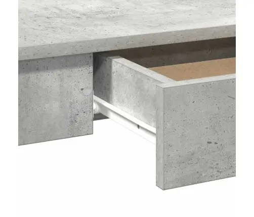 Kirjutuslaud, Betoonhall, 100X45X75 cm Tehispuit