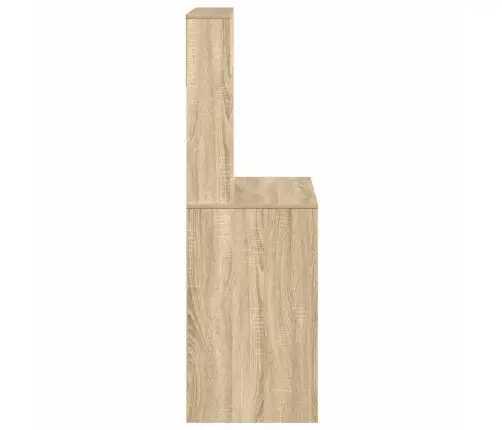 Riiulitega Kirjutuslaud, Sonoma Tamm, 100X45X140 cm Tehispuit