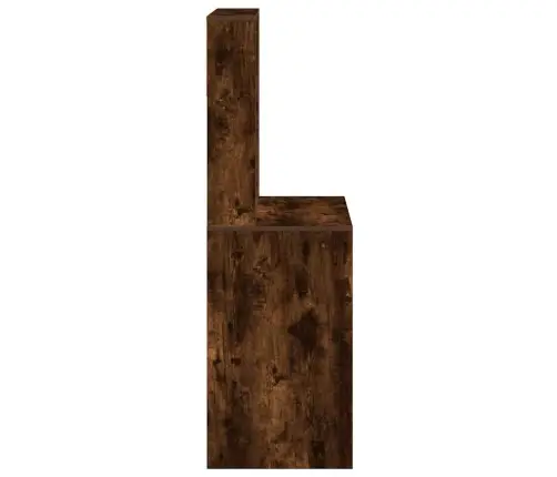 Rašomasis Stalas Su Lentynomis, Dūminio, 100X45X140cm Mediena