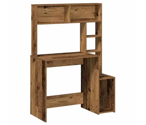 Rašomasis Stalas Su Lentynomis, Medienos, 100X45X140cm Mediena