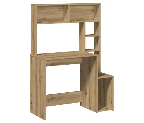 Rakstāmgalds Ar Plauktiem, Koka Krāsa, 100X45X140 Cm, Koks Vidaxl