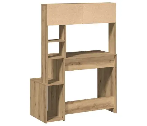 Rakstāmgalds Ar Plauktiem, Koka Krāsa, 100X45X140 Cm, Koks Vidaxl