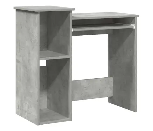 Rakstāmgalds Ar Plauktiem, 84X40X78 Cm, Skaidu Plāksne Vidaxl