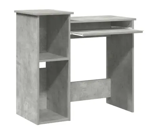 Rakstāmgalds Ar Plauktiem, 84X40X78 Cm, Skaidu Plāksne Vidaxl