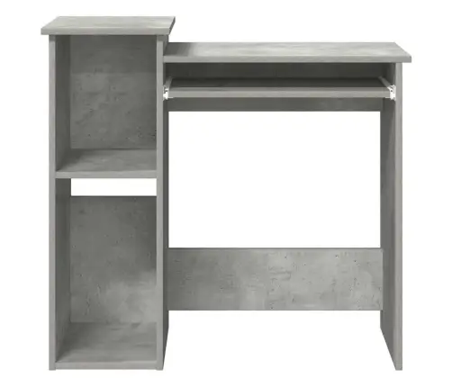 Rakstāmgalds Ar Plauktiem, 84X40X78 Cm, Skaidu Plāksne Vidaxl