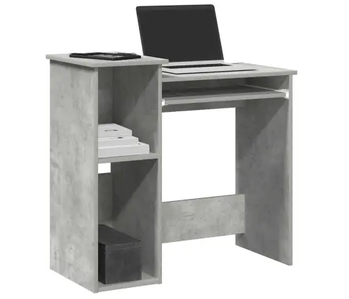 Rakstāmgalds Ar Plauktiem, 84X40X78 Cm, Skaidu Plāksne Vidaxl