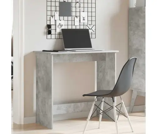 Rakstāmgalds, Betonpelēks, 80X40X75 Cm, Skaidu Plāksne Vidaxl