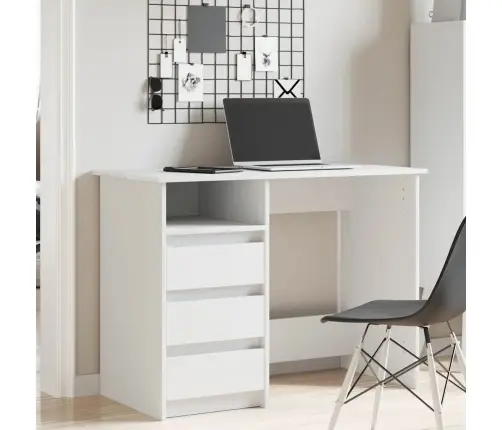 Rakstāmgalds, Balts, 102X50X75 Cm, Inženierijas Koks Vidaxl