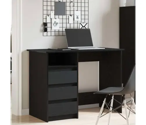 Rakstāmgalds, Melns, 102X50X75 Cm, Inženierijas Koks Vidaxl