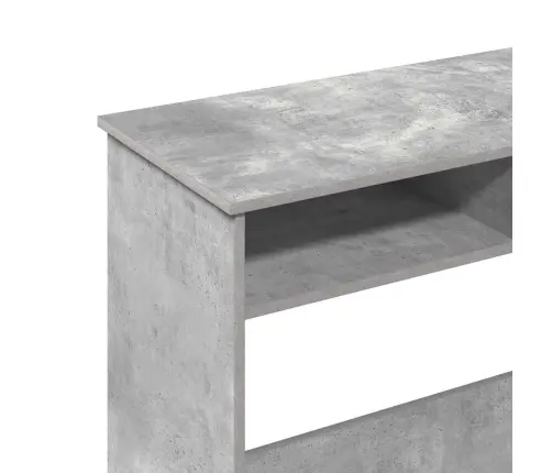 Rašomasis Stalas, Betono Pilkos Spalvos, 80X40X75cm Mdp
