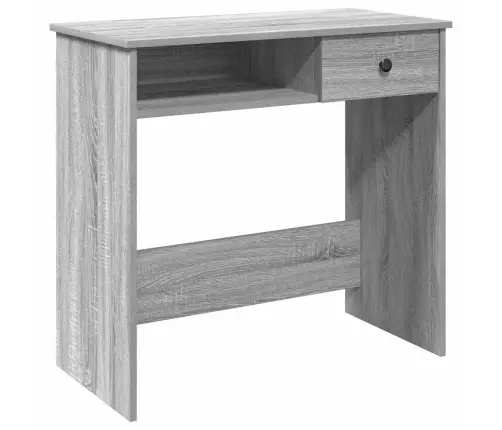 Rakstāmgalds, Pelēcīga Ozola, 80X40X75 Cm, Inženierijas Koks Vidaxl