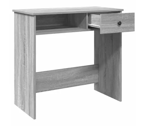 Rakstāmgalds, Pelēcīga Ozola, 80X40X75 Cm, Inženierijas Koks Vidaxl