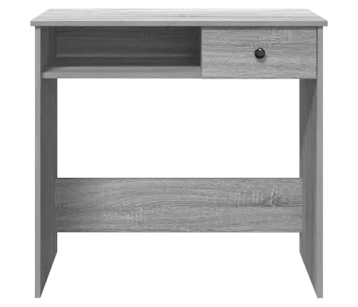 Rakstāmgalds, Pelēcīga Ozola, 80X40X75 Cm, Inženierijas Koks Vidaxl