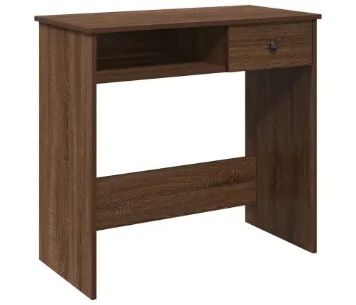 Rakstāmgalds, Brūna Ozolkoka, 80X40X75 Cm, Inženierijas Koks Vidaxl