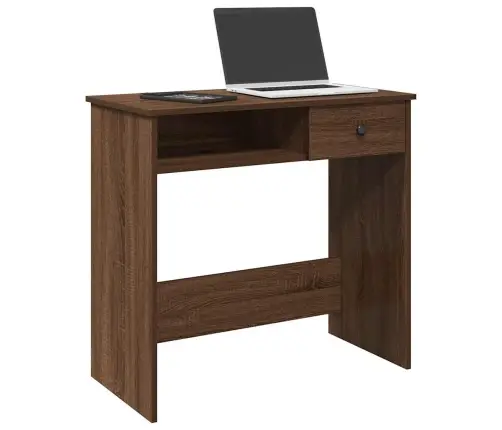 Rakstāmgalds, Brūna Ozolkoka, 80X40X75 Cm, Inženierijas Koks Vidaxl