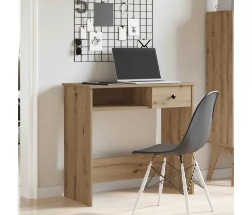 Rašomasis Stalas, Artisano Ąžuolo, 80X40X75cm Apdirbta Mediena Rašomasis Stalas, Artisano Ąžuolo, 80X40X75cm Apdirbta Mediena