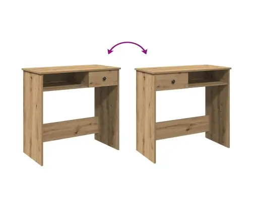 Rašomasis Stalas, Artisano Ąžuolo, 80X40X75cm Apdirbta Mediena Rašomasis Stalas, Artisano Ąžuolo, 80X40X75cm Apdirbta Mediena